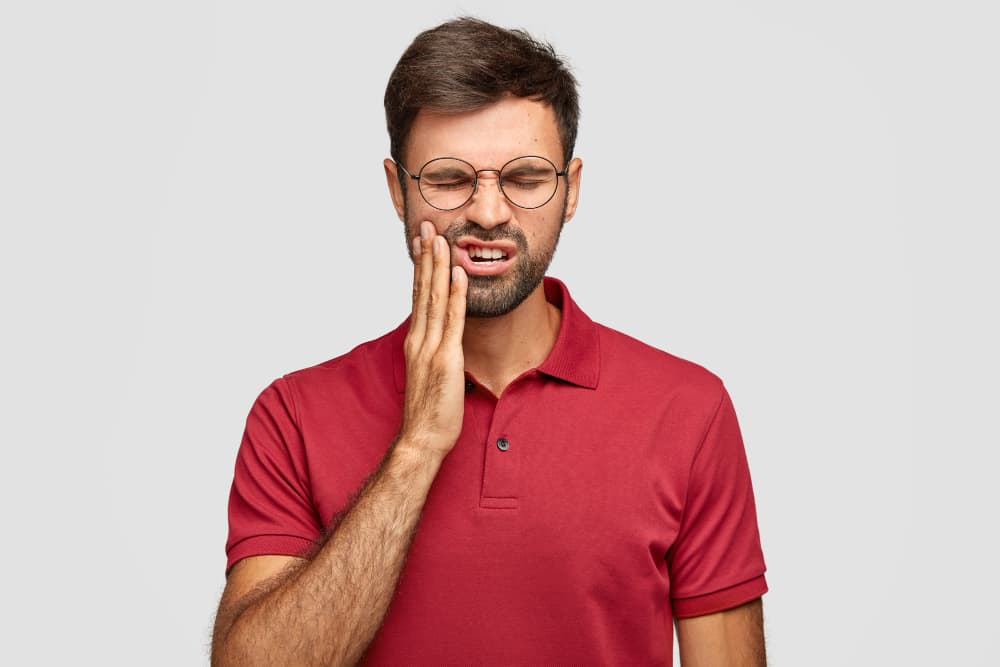 man in pain